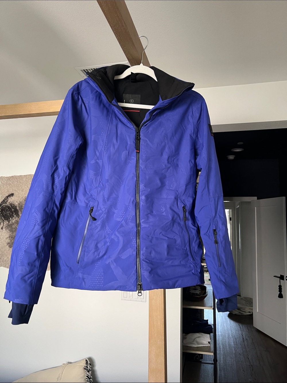 Bogner Fire + Ice Women's Blue Hooded Ski/Snowboard Jacket
